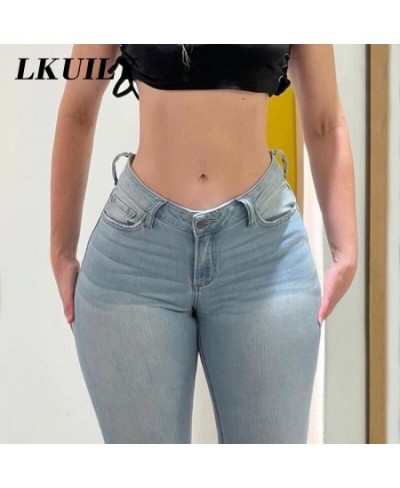 Vintage High Waist Sexy Skinny Jeans Women Y2K Streetwear Fashion 90s Casual Jeans Slim Fit Denim Aesthetics Hip Lift Trouser...