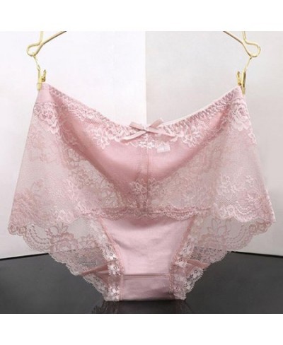 Women's Lace Underwear Sexy Hollow Out Panties Girls High Rise Briefs Soft Modal Solid Color Ladies Lingerie Big Size $13.44 ...