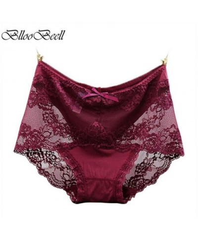 Women's Lace Underwear Sexy Hollow Out Panties Girls High Rise Briefs Soft Modal Solid Color Ladies Lingerie Big Size $13.44 ...