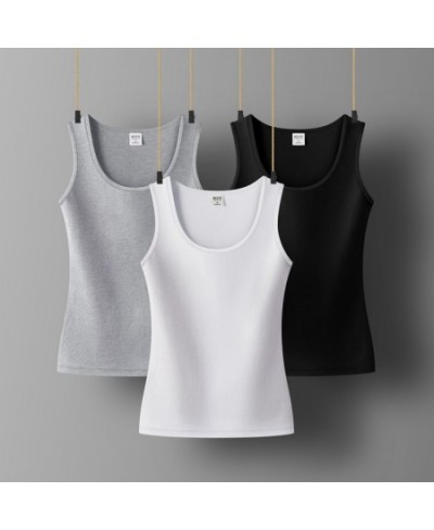 Women Clothing Sleeveless Summer Tops For Woman Cottton Casual Women T-shirts O-NECK Tank for girls Solid Clothes for Lady $3...