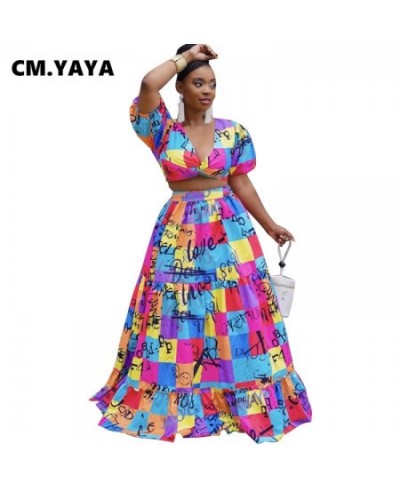 Women Plus Size Set Tie Dye Crop T-shirt A-line Long Skirts Two Piece Sets Ladies Fashion Outfits Casual Streetwear Fall $40....