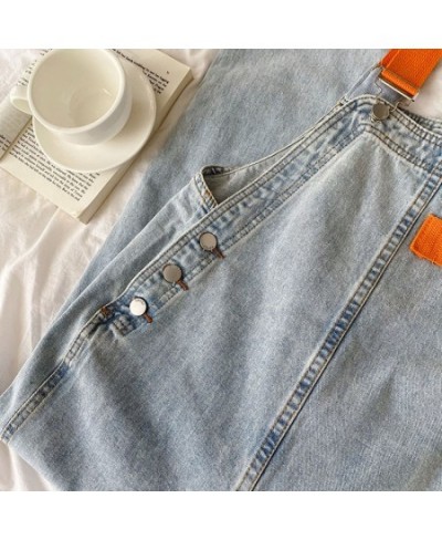 Fashion Design High Waist Women Denim Pants Jumpsuit 2022 Spring Autumn Straight Loose Female Overalls Straps Jeans Streetwea...