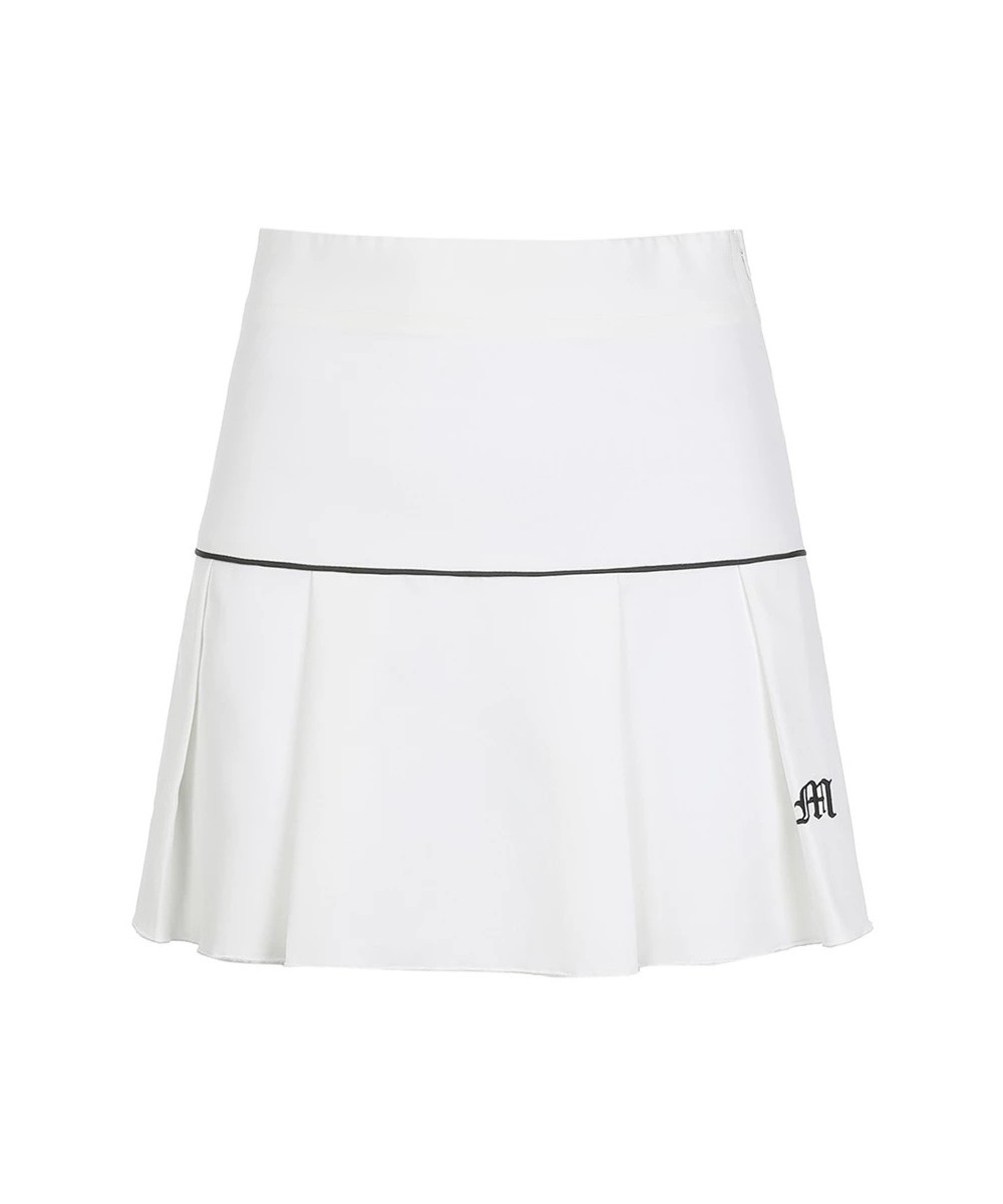 Retro Pastel Goth High Waist Letter Embroidery Skirts Patchwork Mini Skirts short Bottoms Streetwear Women Gym Y2K Pleated $2...