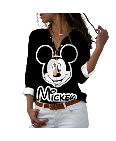 Mickey Mouse Cartoon 3d Shirt Ladies Female Kawaii Outdoor Fashion Shirt Cool Black T Shirt Top $28.67 - Women Tops