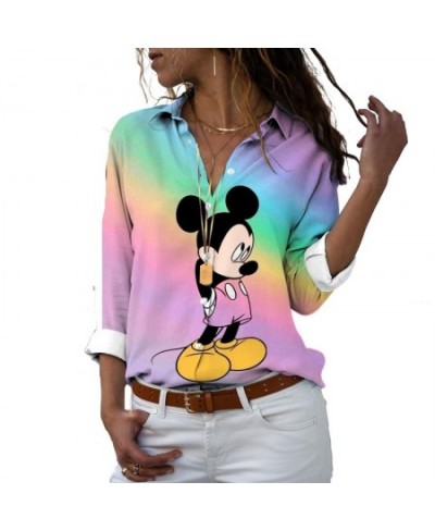 Mickey Mouse Cartoon 3d Shirt Ladies Female Kawaii Outdoor Fashion Shirt Cool Black T Shirt Top $28.67 - Women Tops