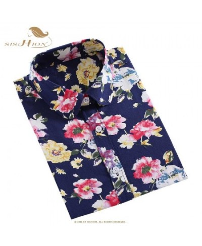 Women Cotton Shirt Fashion Vintage Blouses 5XL Plus Size Lemon Print Blusas QY0442 Floral Women Long Sleeve Female Top $39.14...