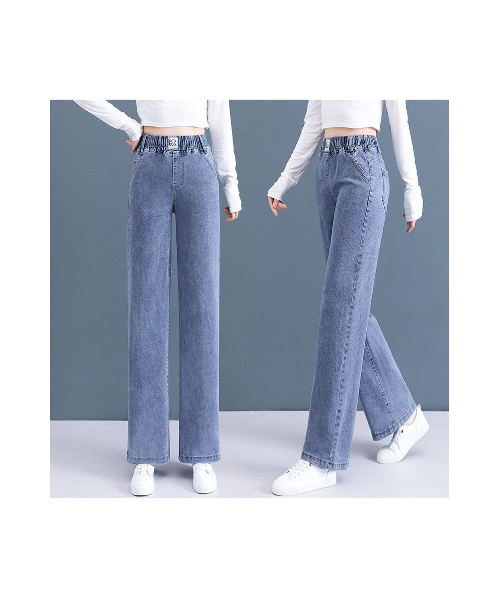 Ankle-length Straight Jeans Women Elastic High Waist Denim Wide Leg Baggy Pants Oversize 4xl Casual Vaqueros Korean Pantalone...