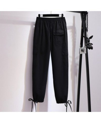 Plus Size 6XL 5XL 4XL 3XL Fashion Women Long Trousers Femme Cotton Blend Cargo Pants Oversized Female Long Pants With Pockets...