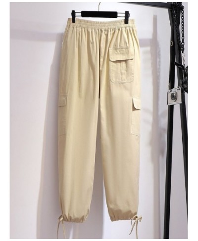 Plus Size 6XL 5XL 4XL 3XL Fashion Women Long Trousers Femme Cotton Blend Cargo Pants Oversized Female Long Pants With Pockets...