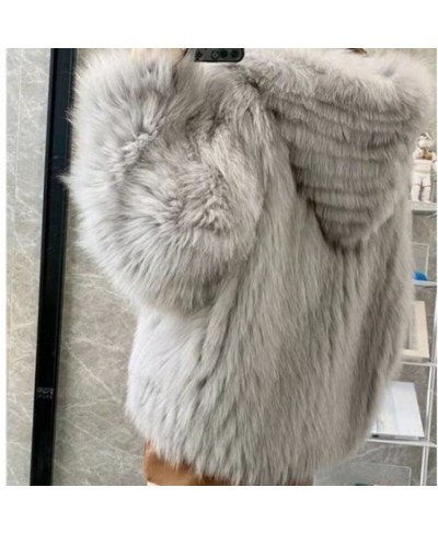 Winter Women Jackets Faux Fur Fabric Teddy Outerwear Female Overcoat Bear Jacket Womens Fashion Vintage Suit Hat Ponchos Cape...