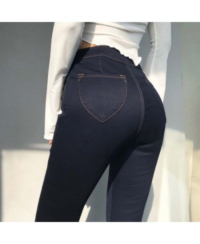 Sexy Skinny Jeans Spring Woman High Waist Gray Wash Denim Trousers Blue Bodycon Lift Butt Pencil Pants Female $47.81 - Jeans