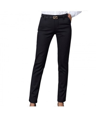 Women Pencil Pants Autumn High Waist Ladies Office Trousers Casual Female Slim Bodycon Pants Elastic Pantalones Mujer $42.98 ...