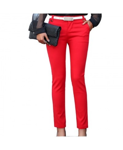 Women Pencil Pants Autumn High Waist Ladies Office Trousers Casual Female Slim Bodycon Pants Elastic Pantalones Mujer $42.98 ...