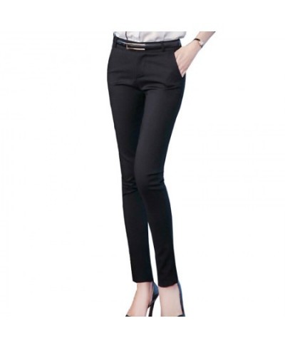 Women Pencil Pants Autumn High Waist Ladies Office Trousers Casual Female Slim Bodycon Pants Elastic Pantalones Mujer $42.98 ...