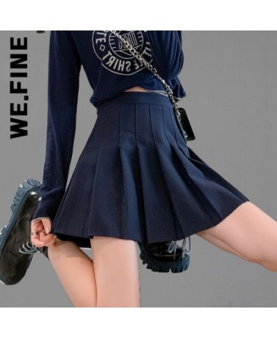 Women Mini Skirt Fashion High Waist Solid Skirts Spring Zipper Skirts For Women Safety Pants Pleated Skirt Shorts Y2K $24.72 ...