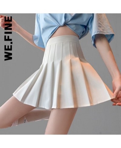 Women Mini Skirt Fashion High Waist Solid Skirts Spring Zipper Skirts For Women Safety Pants Pleated Skirt Shorts Y2K $24.72 ...