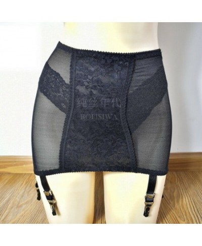 Sheer Mesh vintage high-waist girdle metals Garter Belt 6 Straps Suspender(s-3XL） queen size outsize $36.14 - Underwear