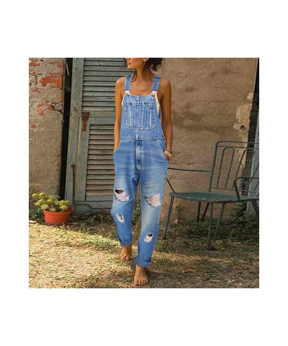 Suspenders Women's Jeans 2023 Jeans Jumpsuit Retro Simple Fragments Pants Women's Suspenders Women's Fashion Work Wear $57.72...