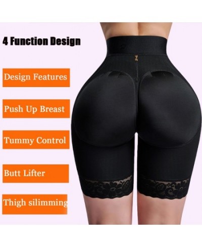 Fajas Colombianas Women High Waist Fake Ass Stretch Shorts Tummy Control Belly Sheath Waist Trainer Reductive Slimming Pants ...