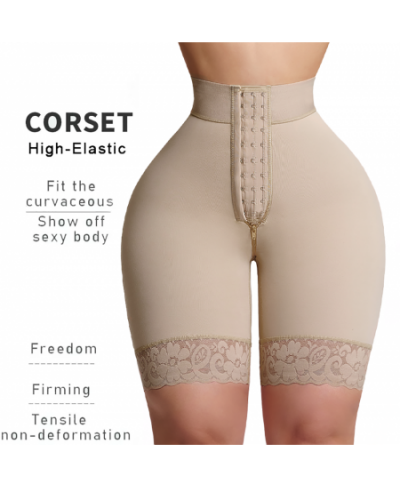 Fajas Colombianas Women High Waist Fake Ass Stretch Shorts Tummy Control Belly Sheath Waist Trainer Reductive Slimming Pants ...