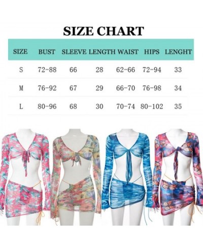 Summer Women Floral Printed Mesh 2 Piece Set Sexy Top+Skirts Sets Outfits Rave Party Club Wear Female Beach Vacation Fashion ...