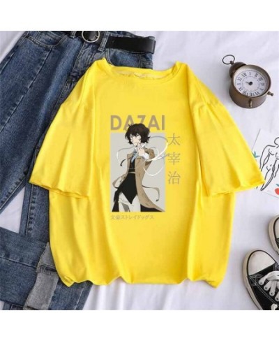 Bungo Stray Dogs Women Black T-shirt Osamu Dazai Nakajima Atsushi Short Sleeve White Graphic Tops Tee Drop Ship $21.99 - Tops...