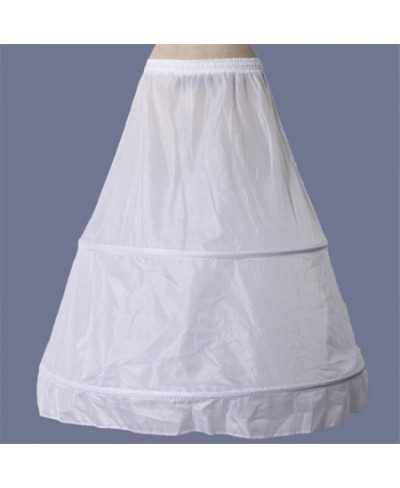 Elegant ladies wedding party banquet costume two-ring rims white Petticoat Crinoline princess style fluffy skirt $35.57 - Skirts