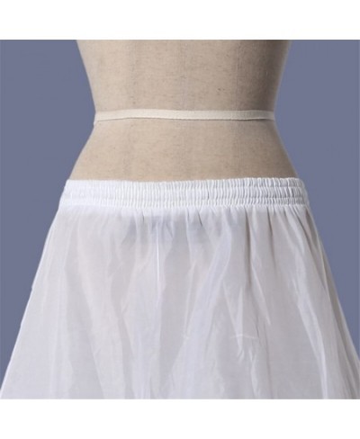 Elegant ladies wedding party banquet costume two-ring rims white Petticoat Crinoline princess style fluffy skirt $35.57 - Skirts