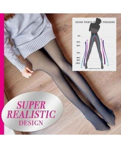 Thermal Legging Women Winter Sexy High Waist Slim Translucent Pantyhose Nylon Tight Female Elastic Wool Sock Pants Warm $19.1...