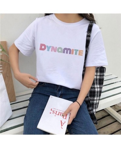 2023 album DYNAMITE print women tshirts Kpop Korean style short sleeve cute Harajuku hip-hop short sleeve top y2k femme $23.2...