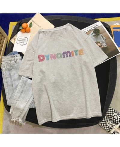 2023 album DYNAMITE print women tshirts Kpop Korean style short sleeve cute Harajuku hip-hop short sleeve top y2k femme $23.2...