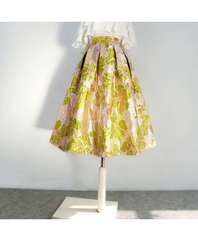 Spring 2023 New Retro Jacquard Embroidered Ball Gown Skirts Women High Waist Party Umbrella $114.85 - Skirts