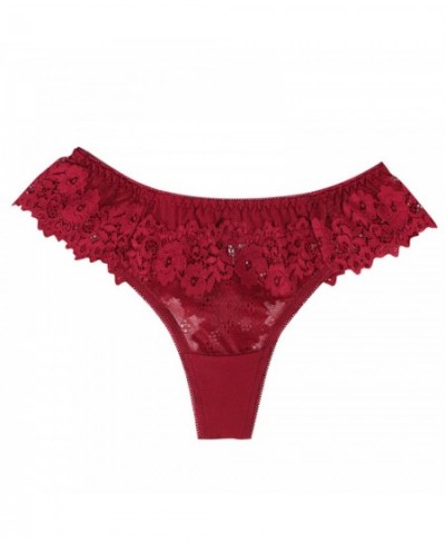 Underwear Thong Low Comfortable Lace Cotton Sexy Women's Crotch Waist Intimates Intimates Underwear Bra $22.40 - Underwear