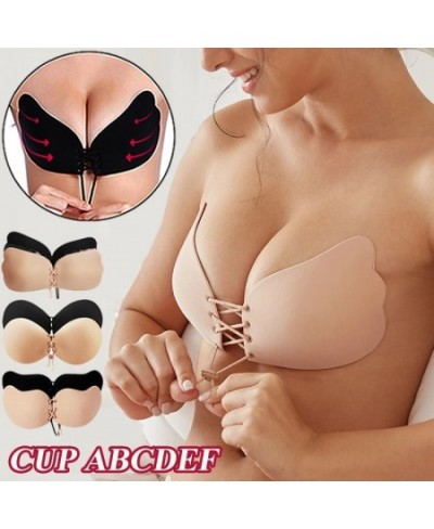 Invisible Strapless Adhesive Stick Bra Strapless Push Up Bras Women Sexy Backless Lingerie Seamless Silicone Bralette Underwe...