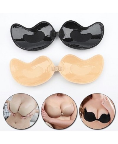 Invisible Strapless Adhesive Stick Bra Strapless Push Up Bras Women Sexy Backless Lingerie Seamless Silicone Bralette Underwe...