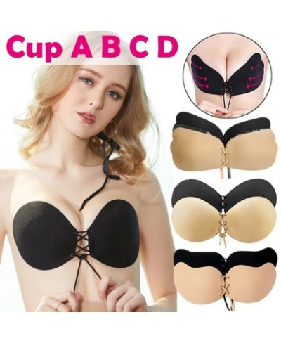 Invisible Strapless Adhesive Stick Bra Strapless Push Up Bras Women Sexy Backless Lingerie Seamless Silicone Bralette Underwe...