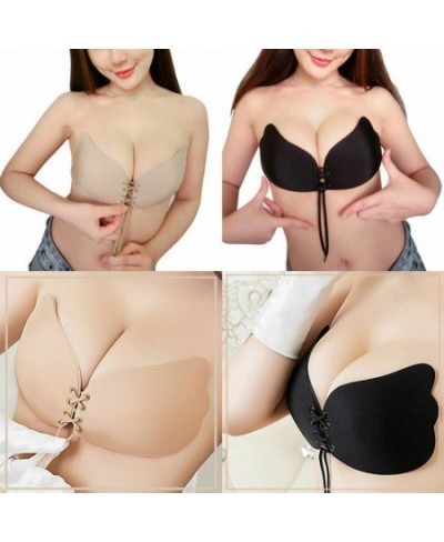 Invisible Strapless Adhesive Stick Bra Strapless Push Up Bras Women Sexy Backless Lingerie Seamless Silicone Bralette Underwe...