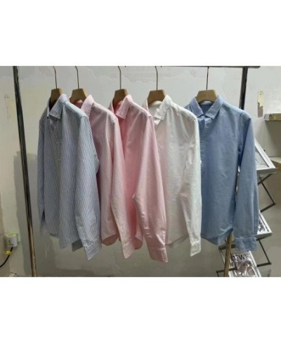 Ral** Lauren Classic 100% Pure Oxford Cotton Lady Solid Color Shirt Female Spring and Summer Blouse $98.32 - Blouses & Shirts