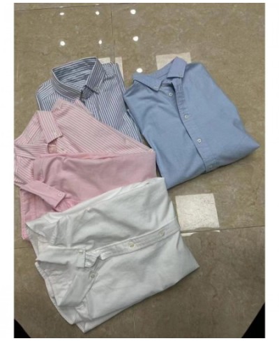 Ral** Lauren Classic 100% Pure Oxford Cotton Lady Solid Color Shirt Female Spring and Summer Blouse $98.32 - Blouses & Shirts