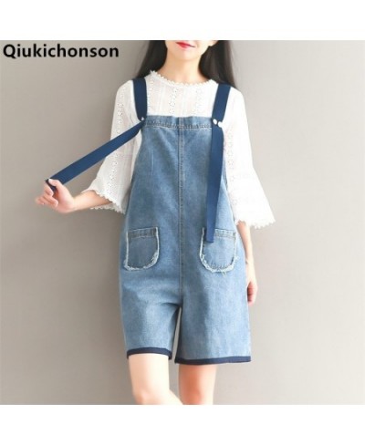 Jeans Jumpsuit Women 2023 Playsuit Summer Romper Fresh Mori Girl Short Pants Loose Cute Preppy Style Denim Overalls $52.62 - ...