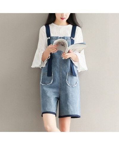 Jeans Jumpsuit Women 2023 Playsuit Summer Romper Fresh Mori Girl Short Pants Loose Cute Preppy Style Denim Overalls $52.62 - ...