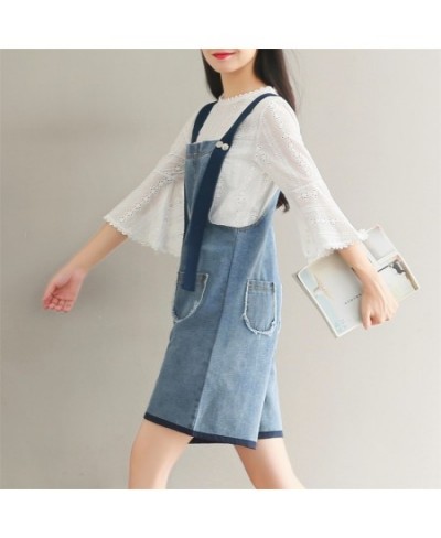 Jeans Jumpsuit Women 2023 Playsuit Summer Romper Fresh Mori Girl Short Pants Loose Cute Preppy Style Denim Overalls $52.62 - ...