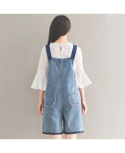 Jeans Jumpsuit Women 2023 Playsuit Summer Romper Fresh Mori Girl Short Pants Loose Cute Preppy Style Denim Overalls $52.62 - ...