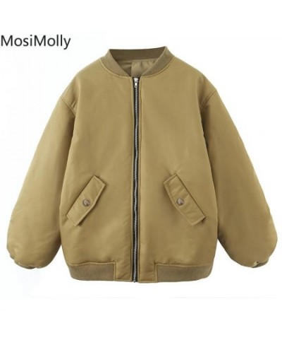 Women Men Flight jacket Bomber Jacket Cotton Warm Jackets Parkas Flight Parkas Coats Oversize Coats Cool Parkas $79.91 - Jack...