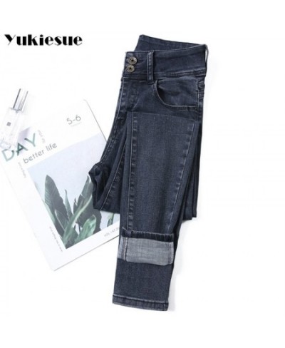 vintage ripped Denim mom Jeans woman High Waist Blue Vintage Pencil Pants for Women 2022 Spring summer Jean Female Boyfriend ...