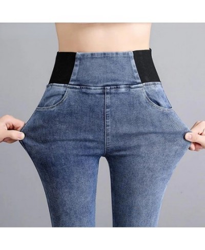 Over size 38 Elastic Waist Skinny Jeans Women Spring Slim Stretch Denim Pants Vintage Pencil Vaqueros Mom Pantalones De Mujer...