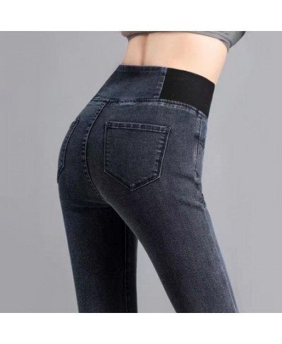 Over size 38 Elastic Waist Skinny Jeans Women Spring Slim Stretch Denim Pants Vintage Pencil Vaqueros Mom Pantalones De Mujer...