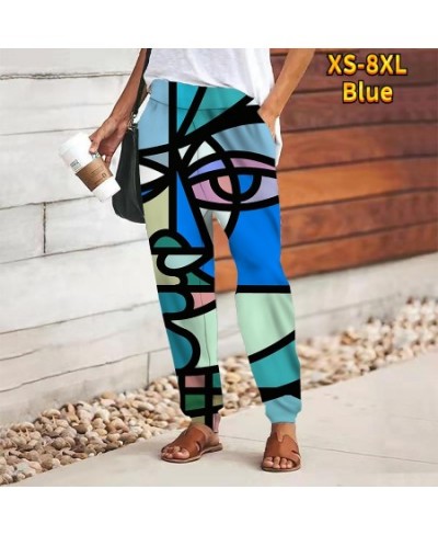 Women's Casual / Sporty Leisure Sports Pants Weekend Pocket Abstract Print Mid Waist Casual Ankle-Length Comfort Sweatpants $...