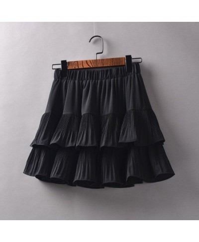 New Women Chiffon Floral All-match Fluffy Cake Short Skirts 2022 Summer Korean Ladies High Waist Mini Skirt For Women $33.06 ...