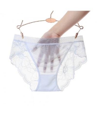 Sexy Lace Panties Women's Underwear See Through Briefs Girls Ladies Bikini Plus Size Mesh Transparent Panties Lingerie $15.08...